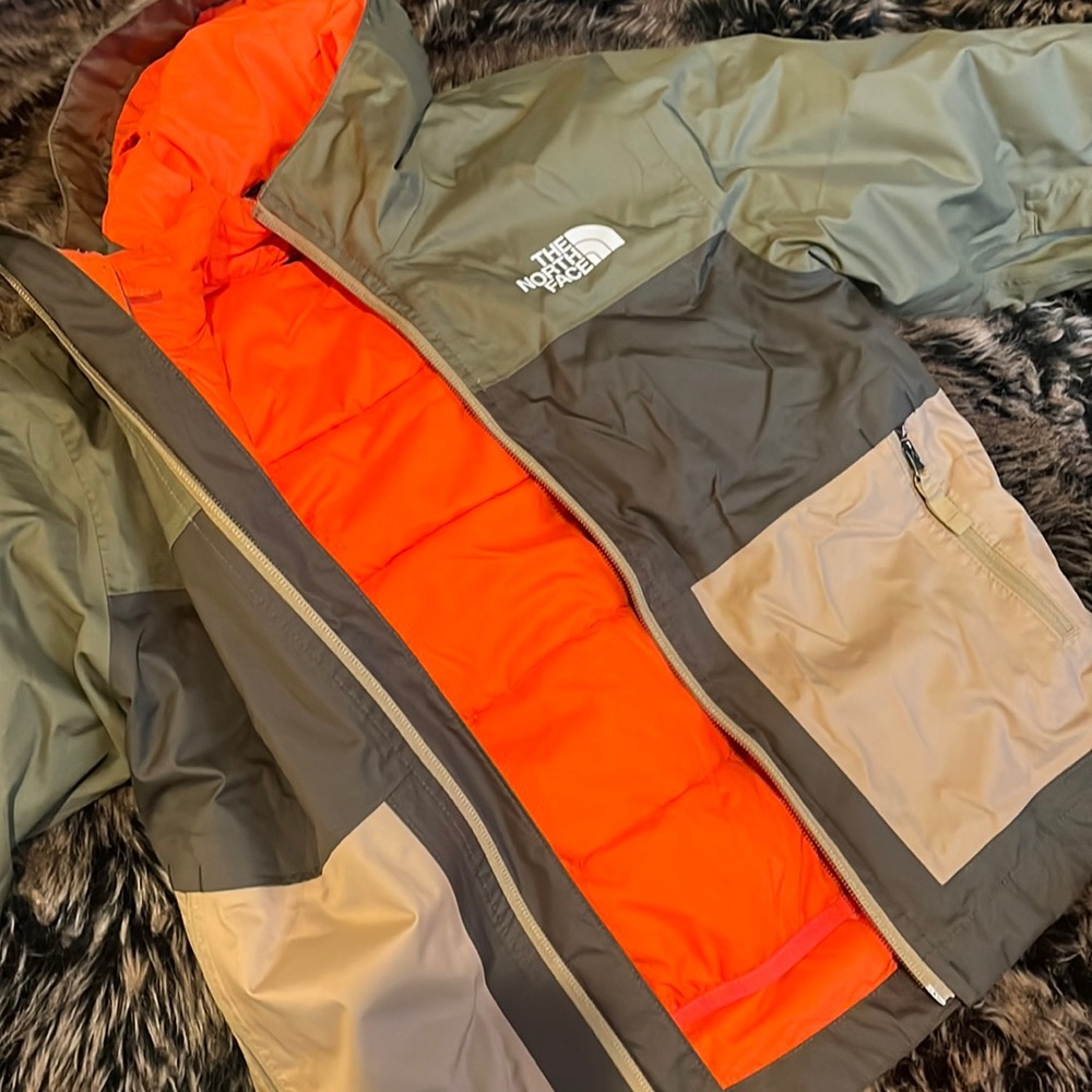THE NORTH FACE FREEDOM TRICLIMATE KID'S JACKET BURNT OLIVE G